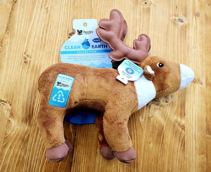 Spunky Pup: Clean Earth Caribou Dog Toy