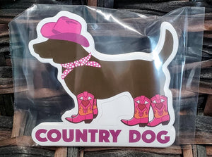 Dog Speak: Country Dog Decal