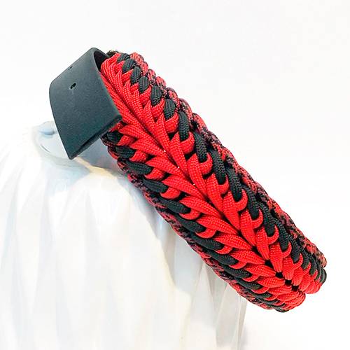 Winifred Dog Collar - Red Swirl